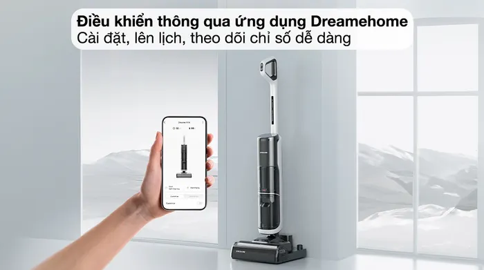 Máy hút bụi lau nhà Dreame H14 - Kết nối ứng dụng