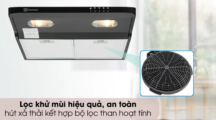 Lọc than hoạt tính - Máy hút mùi âm tủ Electrolux EFT6032K