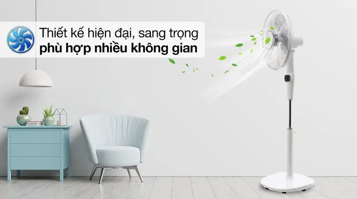 Quạt đứng Midea FS40-15DR - Thiết kế sang trọng