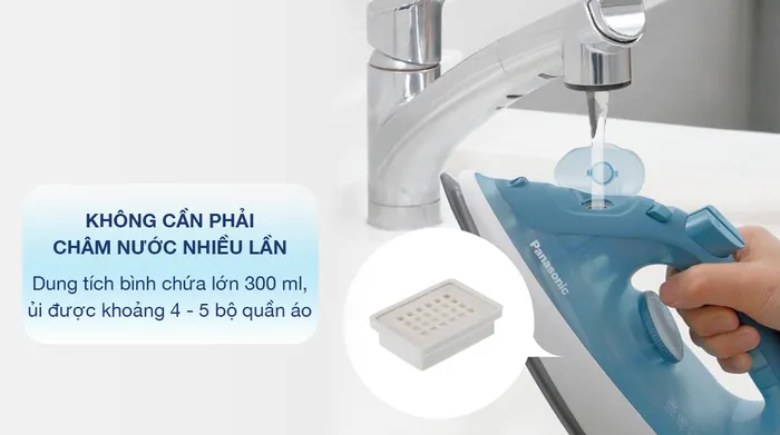 Bàn ủi hơi nước Panasonic NI-S430GRA 2300W - Dung tích bình chứa