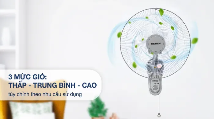 Quạt treo Senko T1680 - 3 mức gió