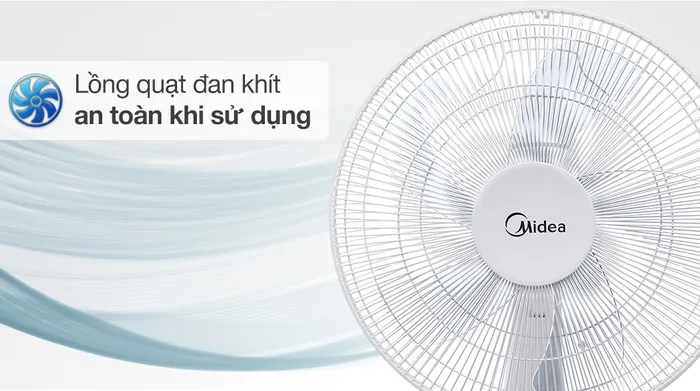 Quạt đứng Midea FS40-15DR - Lồng quạt đan khít