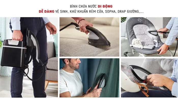 Bình chứa nước - Bàn ủi hơi nước đứng Tefal IXEO Plus QT1510E0 2980W
