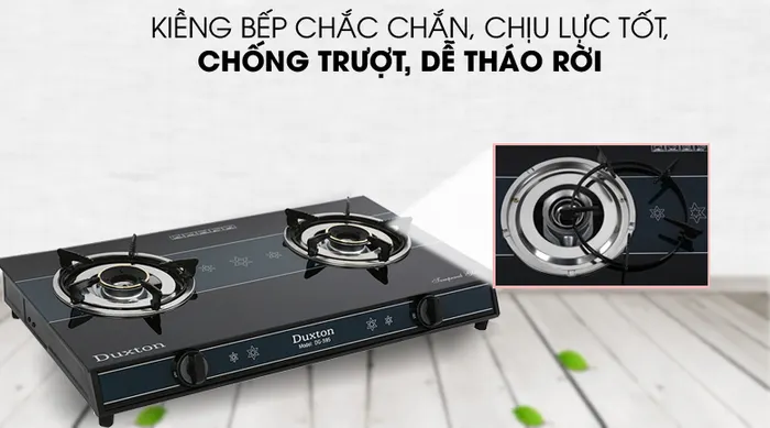 Kiềng bếp chắc chắn - Bếp gas đôi Duxton DG-595