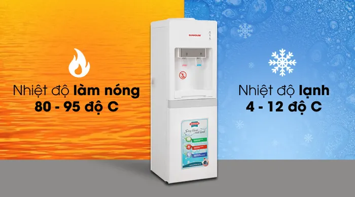 Cung cấp nước tiện dụng - Cây nước nóng lạnh Sunhouse SHD9612