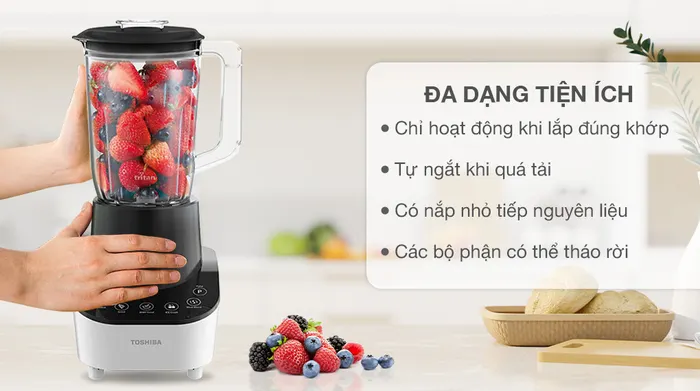 Máy xay sinh tố Toshiba BL-70PS1PV - Tiện ích và chức năng