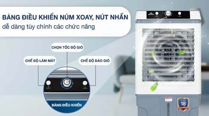Quạt điều hòa Hòa Phát HPCF1-022 - Bảng điều khiển