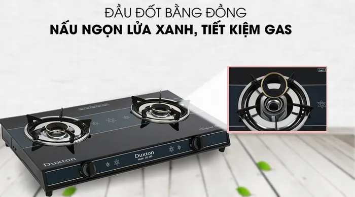 Nấu tiết kiệm gas - Bếp gas đôi Duxton DG-595