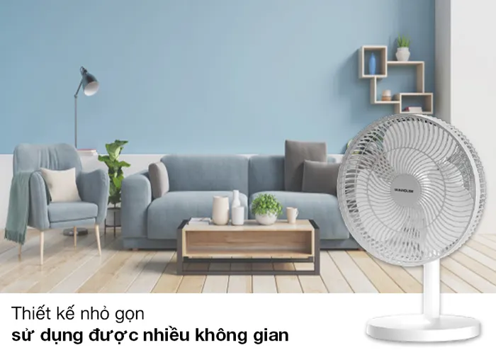 Thiết kế - Quạt sạc điện Sunhouse SHD7115