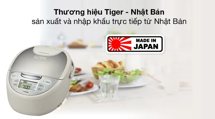 Nhập khẩu Nhật Bản - Nồi cơm điện tử Tiger 1 lít JAX-S10W 