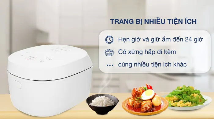 Nồi cơm cao tần Sharp 1.2 lít KS-IH122V-WH - Tiện ích
