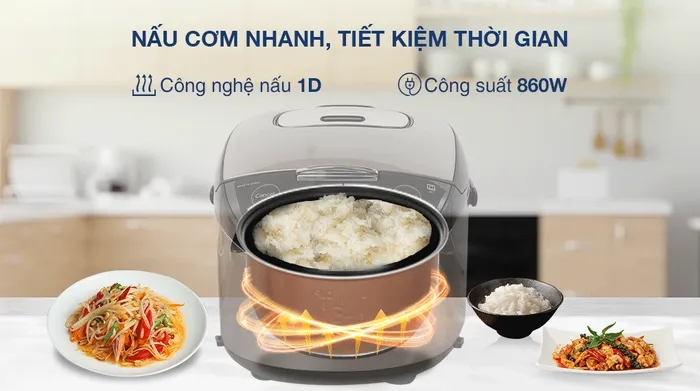 Nồi cơm điện tử BlueStone 1.5 lít RCB-5946 - Công nghệ nấu 