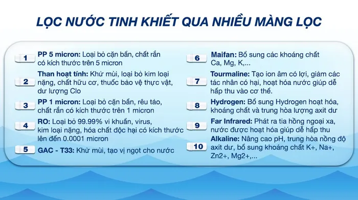 Máy lọc nước RO Hòa Phát HWS1B 1022 10 lõi