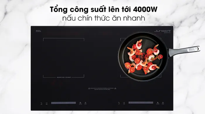 Bếp từ đôi Junger CEJ-200-II - Tổng công suất bếp từ đến 4000W