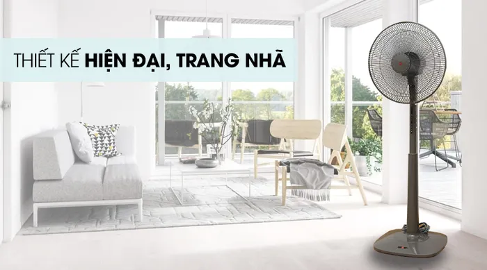Quạt đứng KDK M40K Xám GY - Thiết kế hiện đại, trang nhã