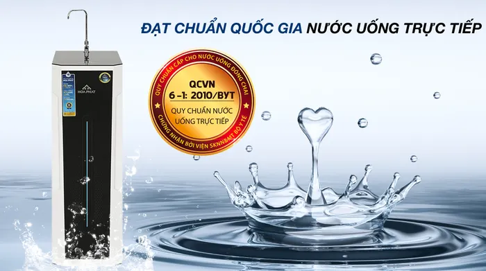 Máy lọc nước RO Hòa Phát HWS1B 1022 10 lõi - Đạt chuẩn