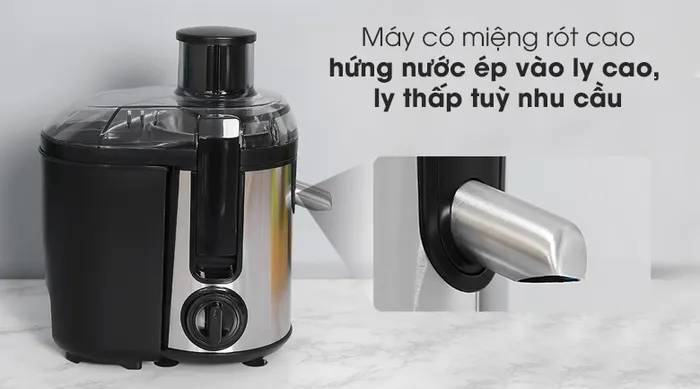 Máy ép trái cây Tefal ZE420D38 - Miệng rót