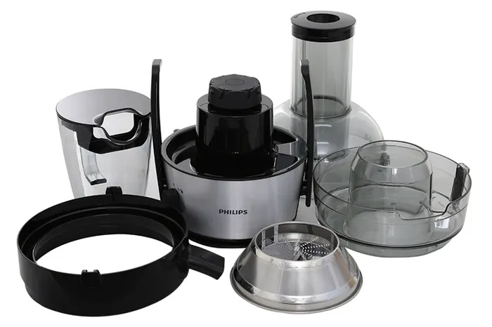 Công suất 700 W, lưỡi dao sắc bén, ép nhanh - Máy ép trái cây Philips HR1863