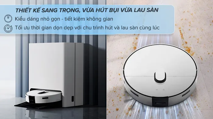 Robot hút bụi lau nhà Samsung VR7MD96514G/SV - Thiết kế