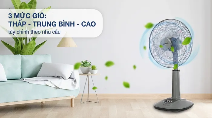 Quạt lửng Senko L1638 - Mức gió