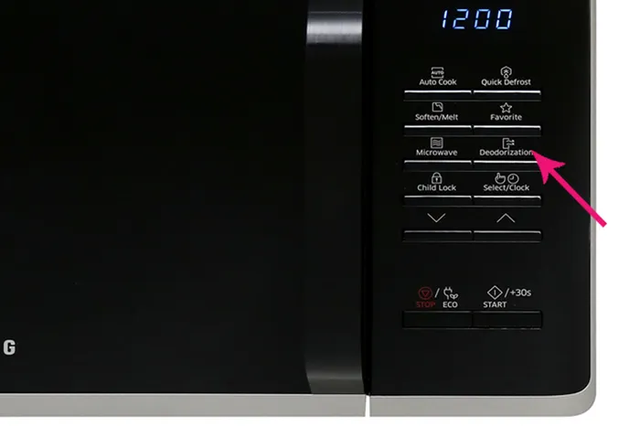 Khử mùi - Lò vi sóng Samsung MS23K3513AS/SV-N 23 lít