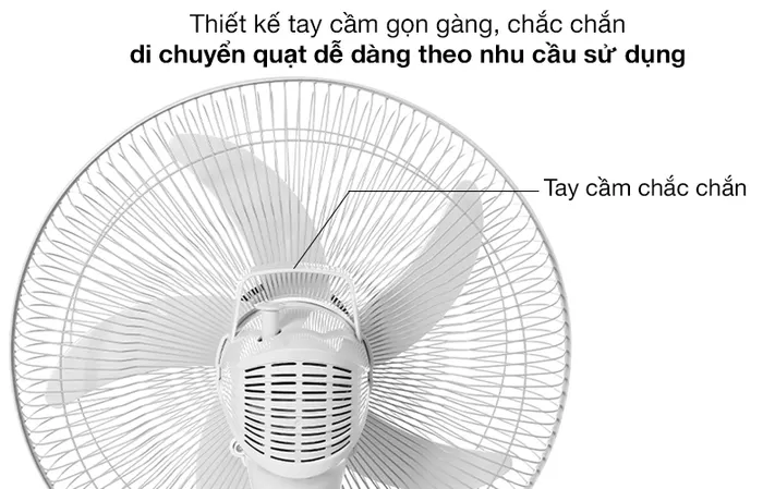 Tay cầm - Quạt sạc điện Sunhouse SHD7223