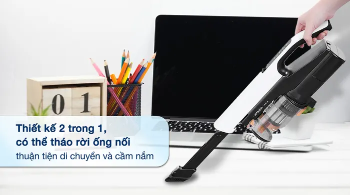 Máy hút bụi không dây Hitachi PV-XL1K WH - Thiết kế