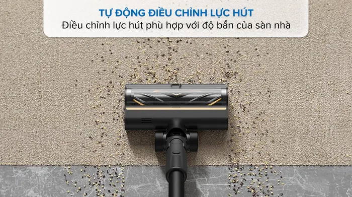 Điều chỉnh sức hút - Máy hút bụi không dây Dreame R10 Pro
