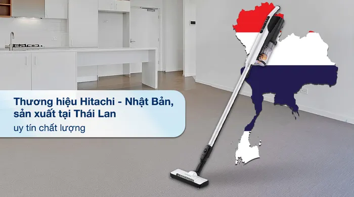 Máy hút bụi không dây Hitachi PV-XL1K WH - Xuất xứ