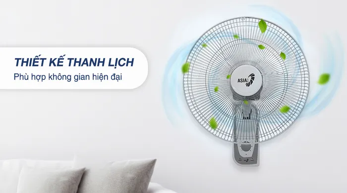 Thiết kế - Quạt treo tường Asia 3 cánh VY357690 55W
