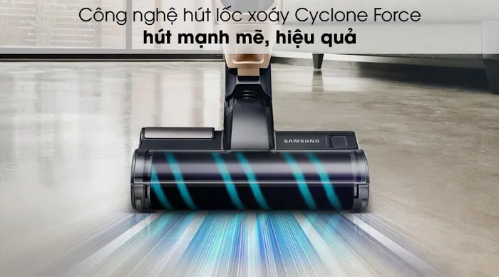 Hút mạnh mẽ - Máy hút bụi Samsung VS03R6523J1/SV