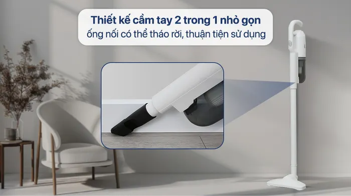 Máy hút bụi cầm tay Bear BVC-B43W1 - Thiết kế
