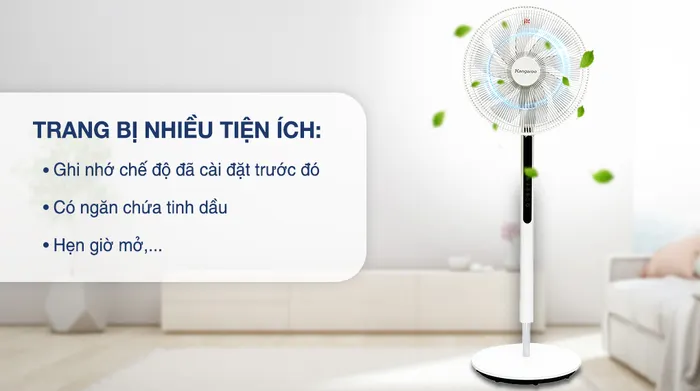 Quạt đứng Kangaroo DC inverter KG729 - Tiện ích