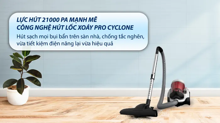 Máy hút bụi dạng hộp Deerma DEM-TJ310W - Lực hút lớn