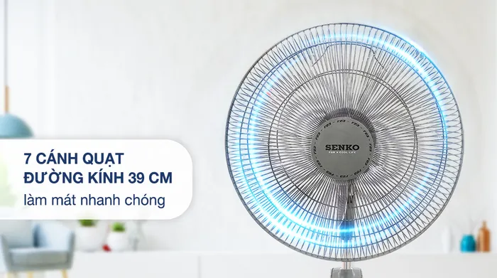 Quạt đứng Senko DR1608 - Đường kính cánh quạt