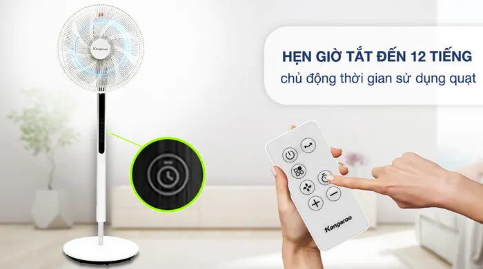 Quạt đứng Kangaroo DC inverter KG729 - Hẹn giờ