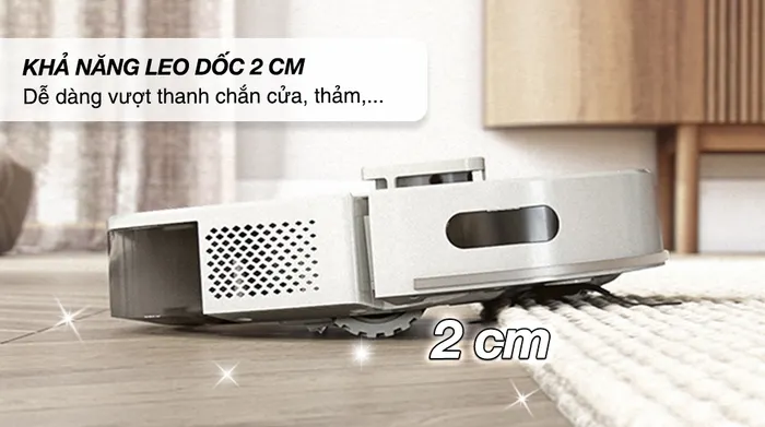 Robot hút bụi lau nhà Hitachi RV-X20M - Vượt chướng ngại vật