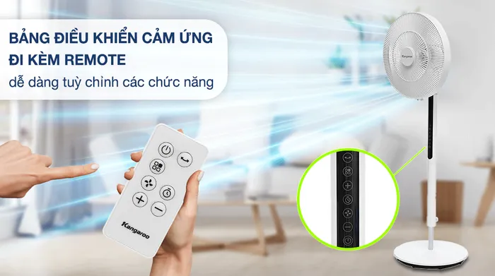 Quạt đứng Kangaroo DC inverter KG729 - Bảng điều khiển 