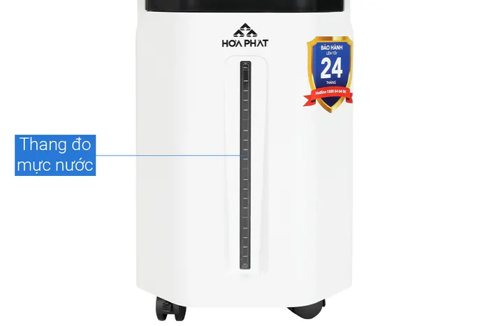 Quạt điều hoà Hòa Phát HCF1-045 - Thang đo mực nước, bánh xe