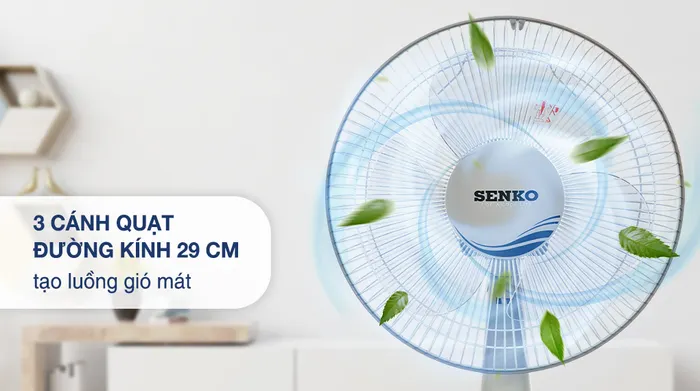 Quạt bàn Senko B1213 - Luồng gió mát