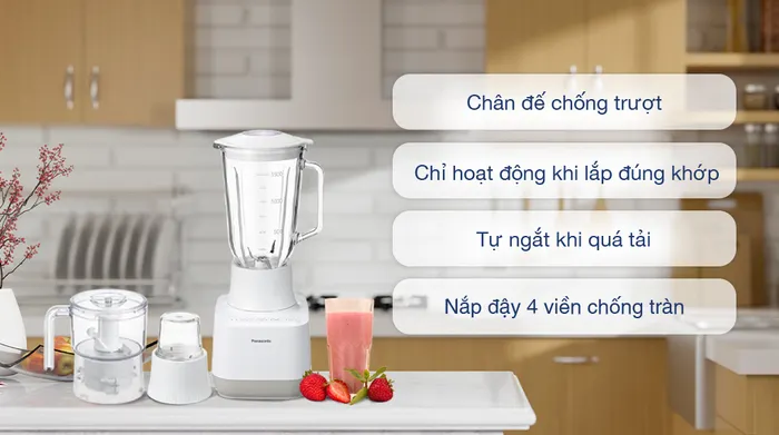 Tiện ích, tính năng an toàn - Máy xay sinh tố Panasonic MX-MG53C1CRA