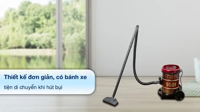 Máy hút bụi công nghiệp Hitachi CV-950F WR - Thiết kế