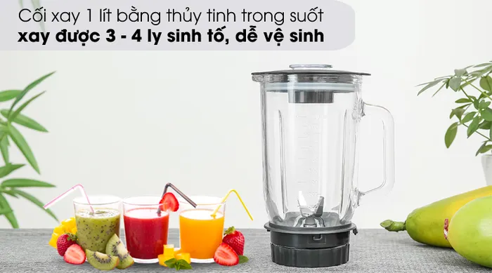 Cối thủy tinh bền tốt - Máy xay sinh tố Bluestone BLB-5336