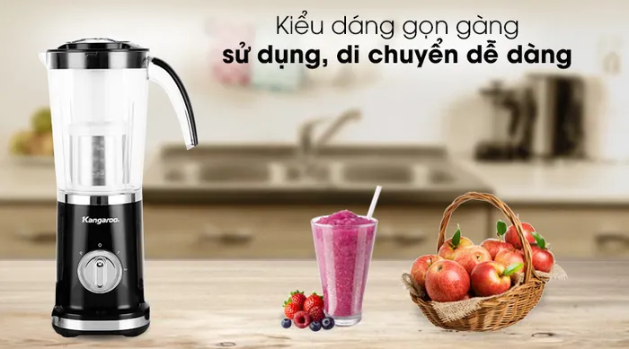 Máy xay sinh tố Kangaroo KG3B2 - Màu trắng đen sang trọng, thanh lịch
