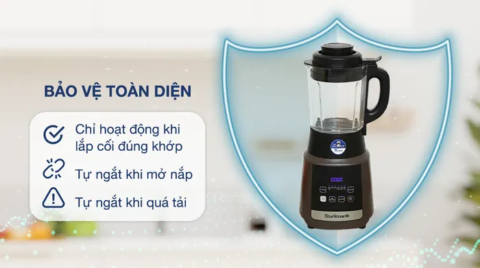 Máy làm sữa hạt đa năng BlueStone BLB-6031 - Chế độ an toàn