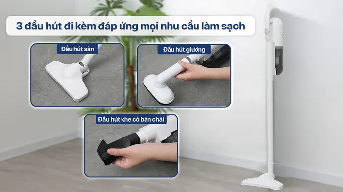 Máy hút bụi cầm tay Bear BVC-B43W1 - Đầu hút