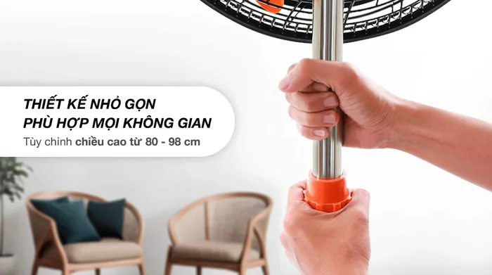 Thiết kế - Quạt lửng Asia VY628890 75W