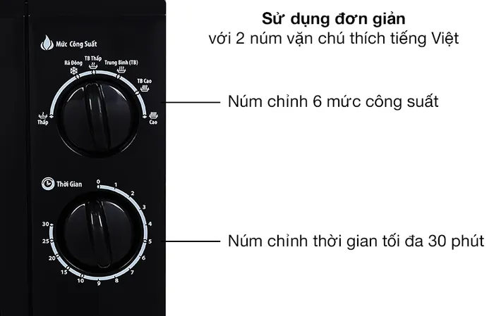 Điều khiển - Lò vi sóng Bluestone MOB-7733 25 lít