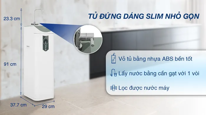 Máy lọc nước RO Hydrogen Kangaroo KG100HD2 8 lõi  - Thiết kế
