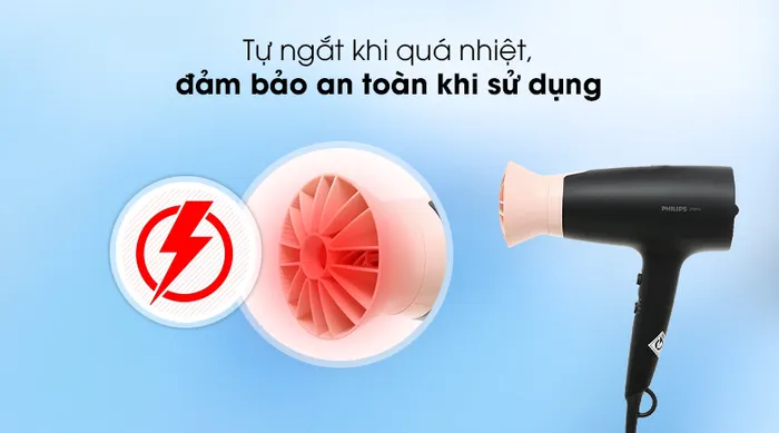 Tự động ngắt - Máy sấy tóc Philips BHD350/10